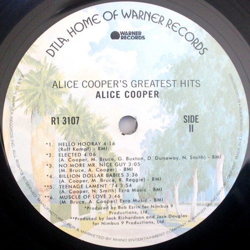 Alice Cooper - Alice Cooper's Greatest Hits (LP, Comp, RE) (Mint (M)) - Picture 4 of 5