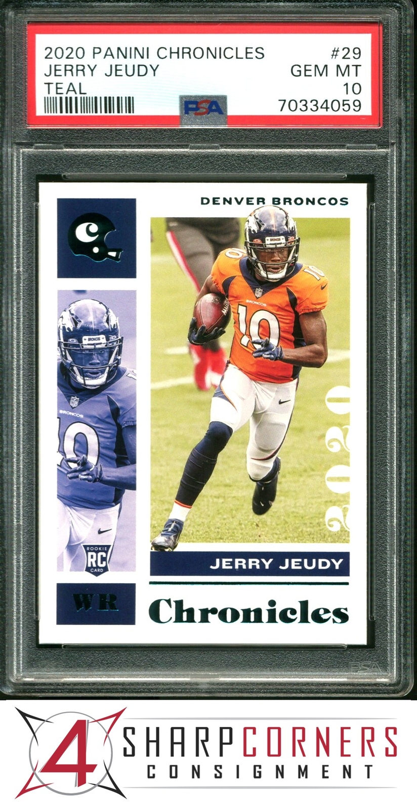 Jerry Jeudy Panini Chronicles #29 Teal