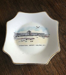 Vintage Halifax International Airport Nova Scotia Souvenir Dish Royal Grafton 85