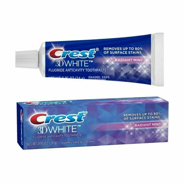 Crest 3D White Dentifrice Anti-Carie au Fluorure 24 g - Bleu (3700026151)