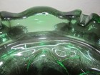 Vintage MCM Clear Green Glass Ashtray Flower Floral Magnolia Mid Century Modern — photo 4