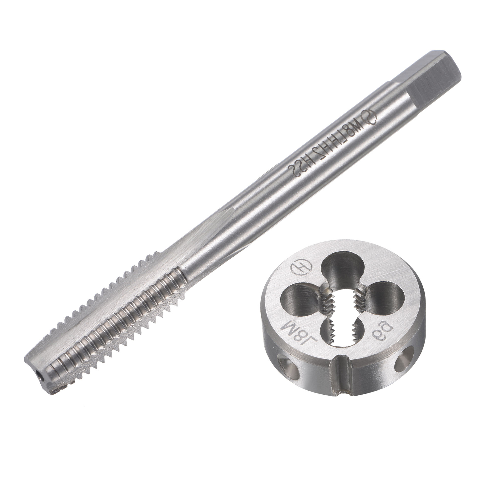 Left. Tap M8 x 1.25mm Metric Left Hand Tap and Die Set Kit for Nut Screw Bolt ...