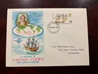 United Kingdom 1968 - 200 years James Cook's Voyage FDC with stamp Edingurgh 1
