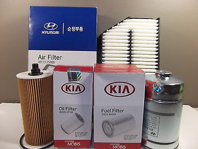Inspektionspaket Filter Wartungskit Hyundai iX35 2,0 CRDI 100KW 2010