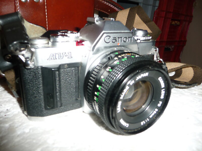 Canon AV-1 | FD 50mm 1.8 analoge 35mm Filmkamera mit Maginon Zoomobjek. , 21757