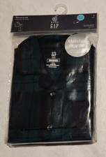 NWT Baby Gap Green Plaid Flannel Christmas Holiday Long Sleeve Pajamas PJs 2PC