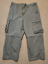 Boy Scouts Uniform Pants Adult 38x29 Green Convertible Cotton Blend