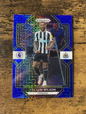 2022-23 Prizm Premier League Callum Wilson Blue Mojo 25/25 Newcastle United #171