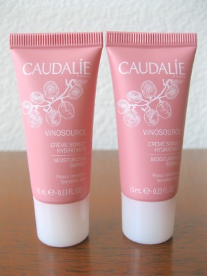 New CAUDALIE Vinosource Moisturizing Sorbet x2 Travel Mini Moisturizer Set