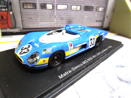 MATRA SIMCA MS650 MS 650 - 24h Le Mans 1969 #33 Beltoise Courage elf Spark 1:43 - Afbeelding 1 van 4