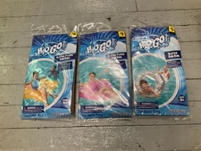 BESTWAY H20 GO! GLITTER SWIM RING WATER FLOAT 3 PACK 10+ STAR, HEART, CIRCLE