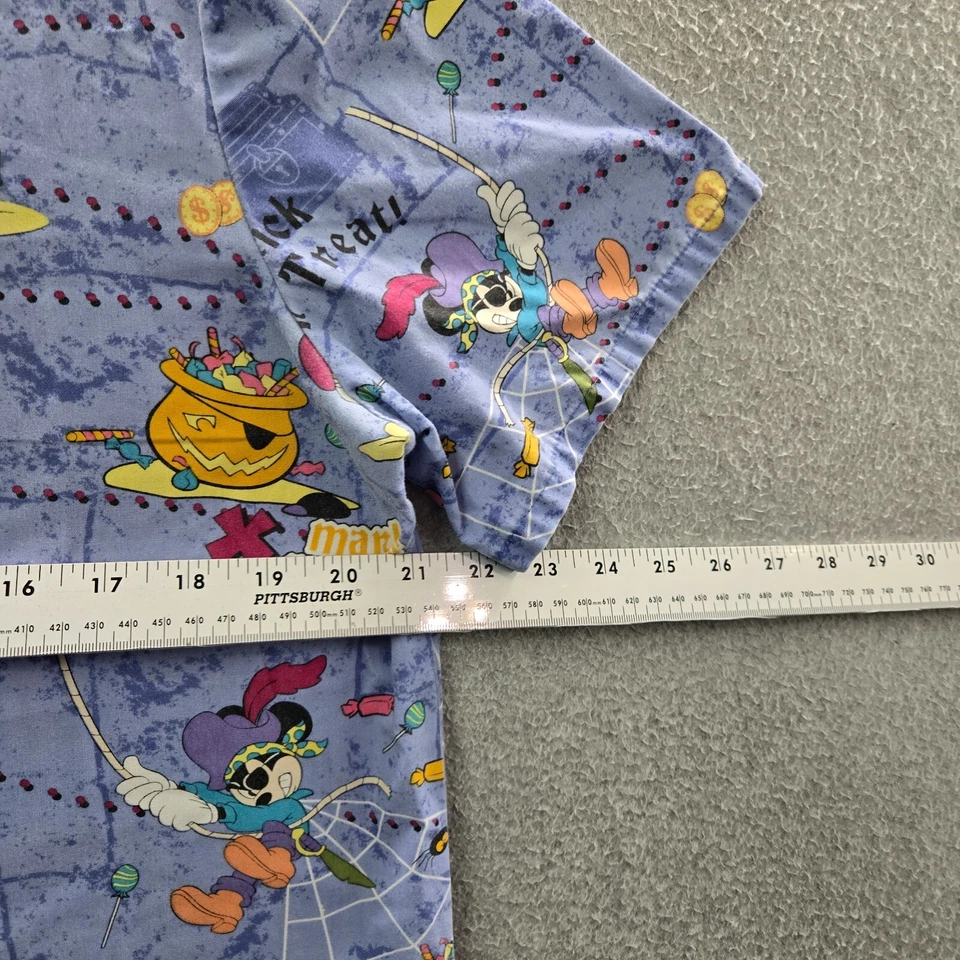 Чудесный мир Disney женщин скраб Топ S фиолетовый Хэллоуин Микки Маус - Изображение 4 из 4