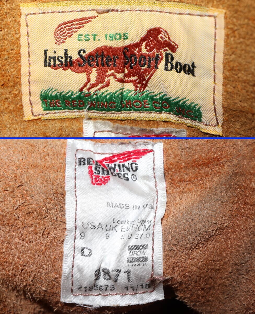 Red Wing 9871 Gold Russet Round Toe Boots Plain Toe US9D Red Wing 9871 Gold Russet Round Toe Boots Plain Toe US9D