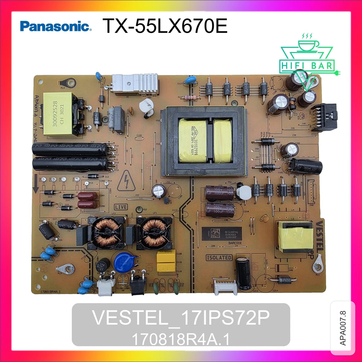 CARTE D'ALIMENTATION TV Vestel 17IPS62 Panasonic TX-32D300E ou autre