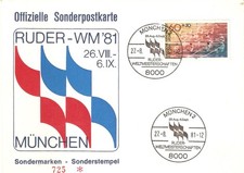 ROWING WORLD CHAMPIONSIP MUNCHEN GERMANY 1981