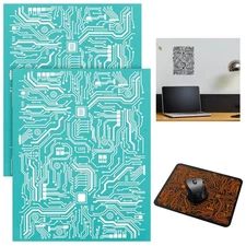 2 PCS 8.5x11 Circuit Board Silk Screen Stencils, Adhesive, Mesh, Painting