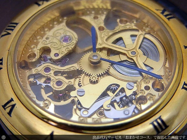 Candino Double-Sided Skeleton Roman Index 2-Hand Manual Wind Gold