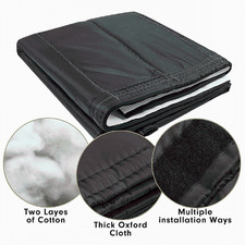 Black Fireplace Curtain Chimney Draft Stopper Fireplace Draft Blanket New