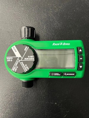Rain Bird Electronic Irrigation Timer Model 178999 Green Adjustable Features