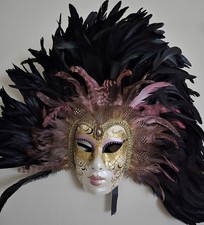 La Maschera Del Galeone Vintage Feather Mask