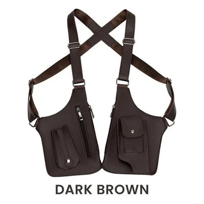 Adjustable Anti-Theft Underarm Shoulder Bag PU Leather Wallet Holster  Bag