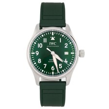 IWC Pilots Watch Mark XX Stainless Steel Green Dial 40mm IW328205 Full Set