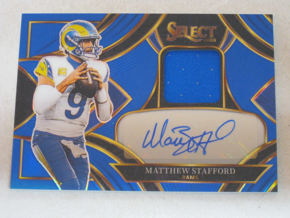 Panini Matthew Stafford Memorabilia Football Sports Trading Cards