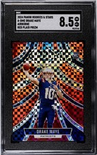 2024 Panini Rookies & Stars - Airborne Drake Maye #A-DME Red Plaid (RC)