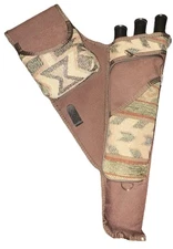 Vintage Neet RH Archery Quiver-Barely Used-Fabric, Zippers-EUC-Ships Fast!