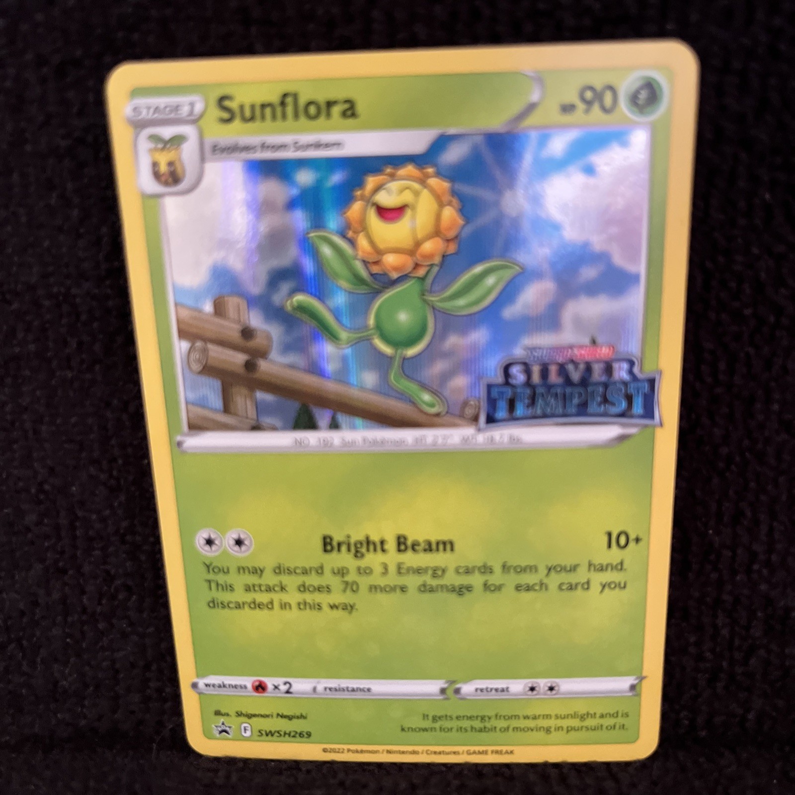Sunflora SWSH269 Black Star Promo Silver Tempest Prerelease Stamp 2022 Pokémon