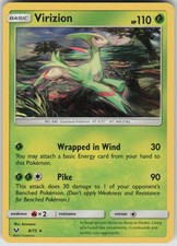 Pokemon Virizion Holo Rare Shining Legends 8/73 NM