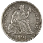 1891-O Seated Liberty Dime XF+ EXTRA FINE Circulated Coin A2703