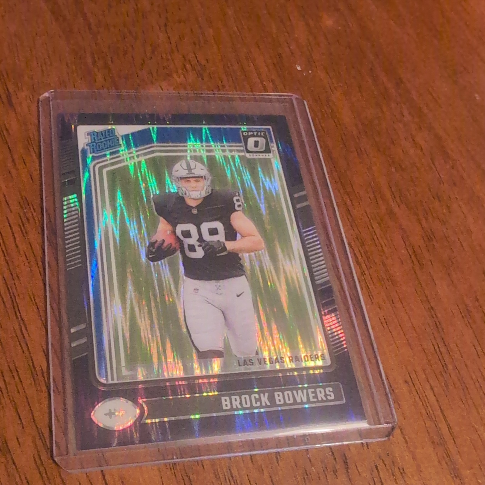 2024 Panini Donruss Optic - Rated Rookie Brock Bowers #215 Purple Shock  (RC)