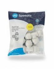 JG Speedfit Equal Tee Push-Fit Connector 15mm x 15mm x 15mm 5 pk