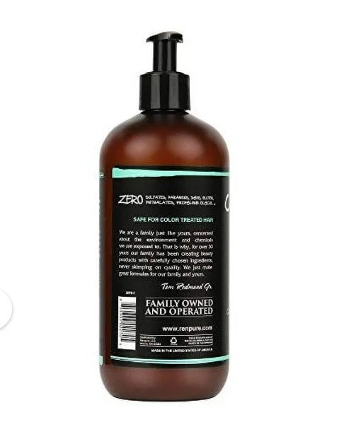 2 Pack Renpure Extra Virgin Coconut Mint Curly Cleansing Conditioner 16oz ea NEW - Image 2 of 2