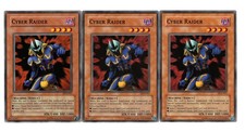 Yugioh- 3X Cyber Raider - Common - Unlimited - DCR-011 - Light Play