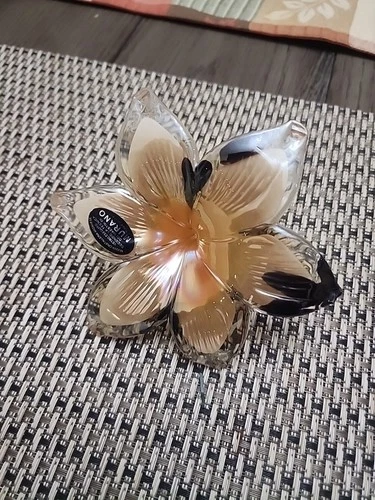 Murano Art Glass Flower Italy Hand Blown Glass Tiger Lily