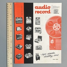 Vtg 1958 Audio Record Magazine Tape Recorder Directory Audiotape Ampex Catalog
