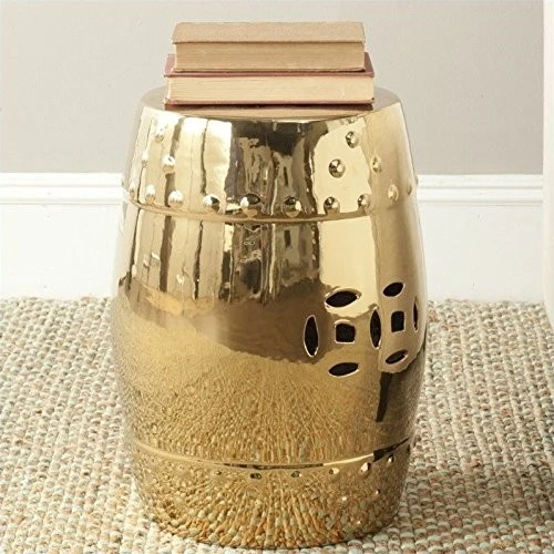 ACS4516D Modern Ming Ceramic Decorative Garden Stool, 0, Gold - Image 4 of 4