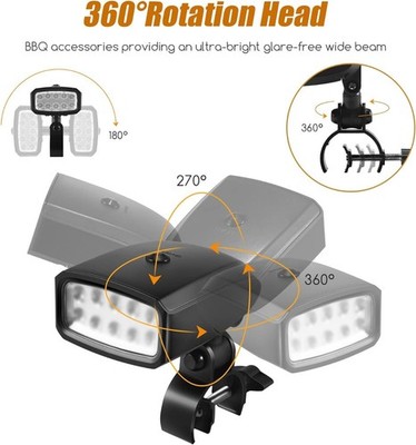 Outdoor Super Bright LED BBQ Grill Light, Waterproof
