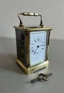 Antique Rare English Striking Carriage Clock Boxell Brighton