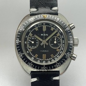 Cadran De Montre Landeron 248 - Affecta 34.70 Mm Pour Chronographe Suisse Vintage