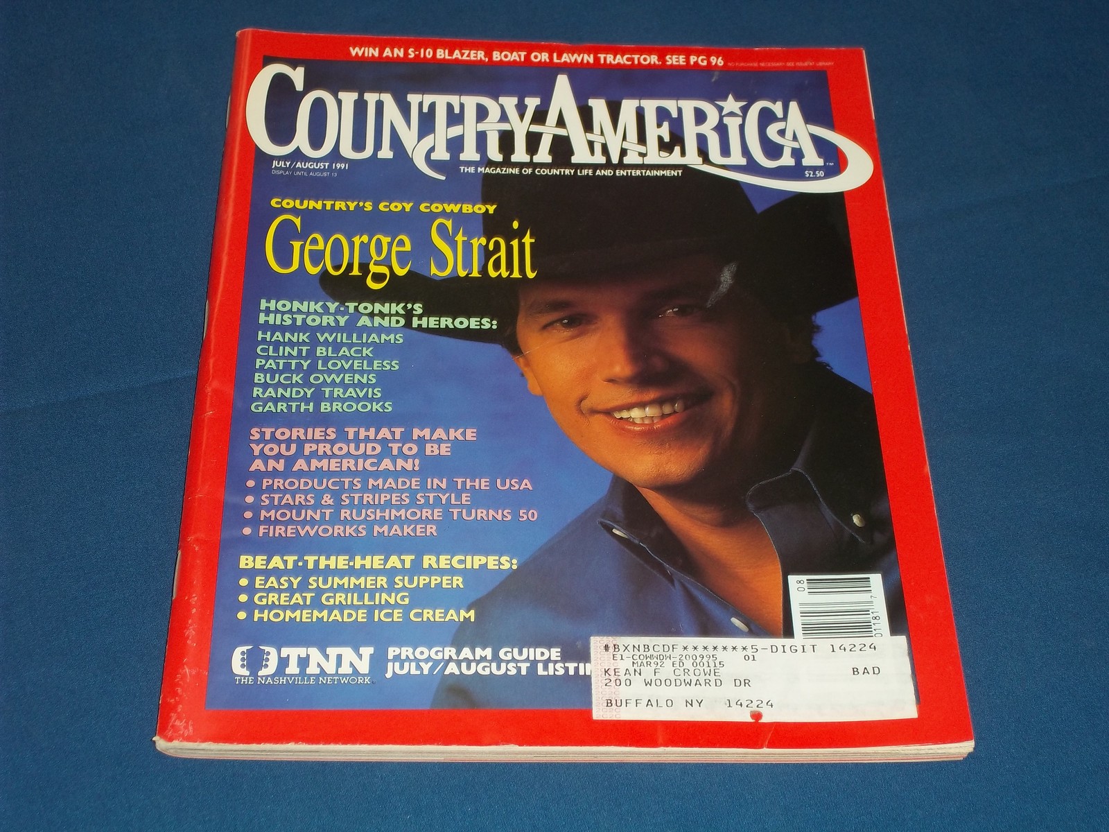 1991 July Country America Magazine - George Strait Front Cover - H 10678