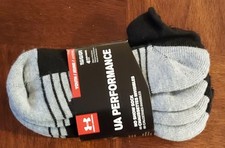 Ua Performance No Show Youth Large Socks 4 Pair