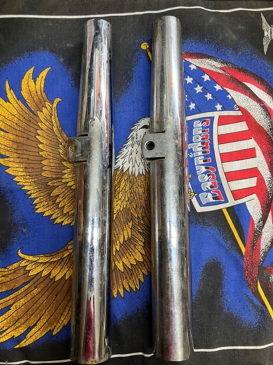 VINTAGE MCM SUPERIOR +1.5” FC-1 FORK SHROUDS COVERS- HARLEY