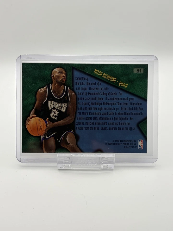 1996-97 Fleer Ultra - Step-It-Up Mitch Richmond #284 - Image 2 of 2