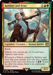 Balthier and Fran Foil Rare #213 Final Fantasy MTG