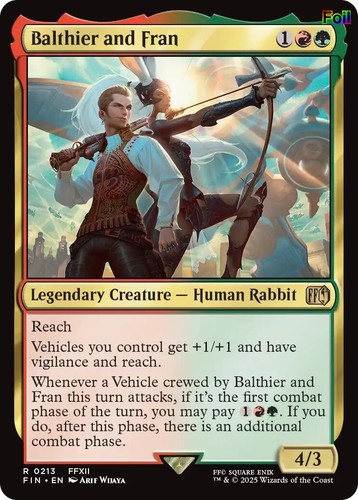 Balthier and Fran Foil Rare #213 Final Fantasy MTG