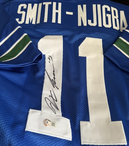 JAXON SMITH-NJIGBA Signed/Auto Seattle Seahawks Pro Style Jersey Beckett🔥 - Bild 2 von 3