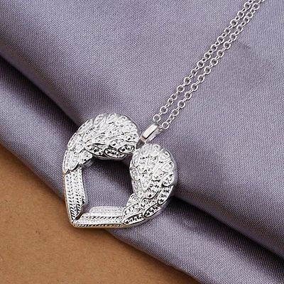 Kopen Charms Women Silver Fashion Wedding Party Heart Angel Cute Necklace Jewelry N357